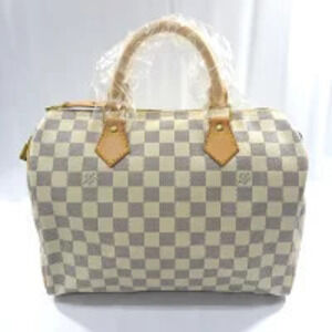 Louis Vuitton Speedy Damier Handbag White Azur